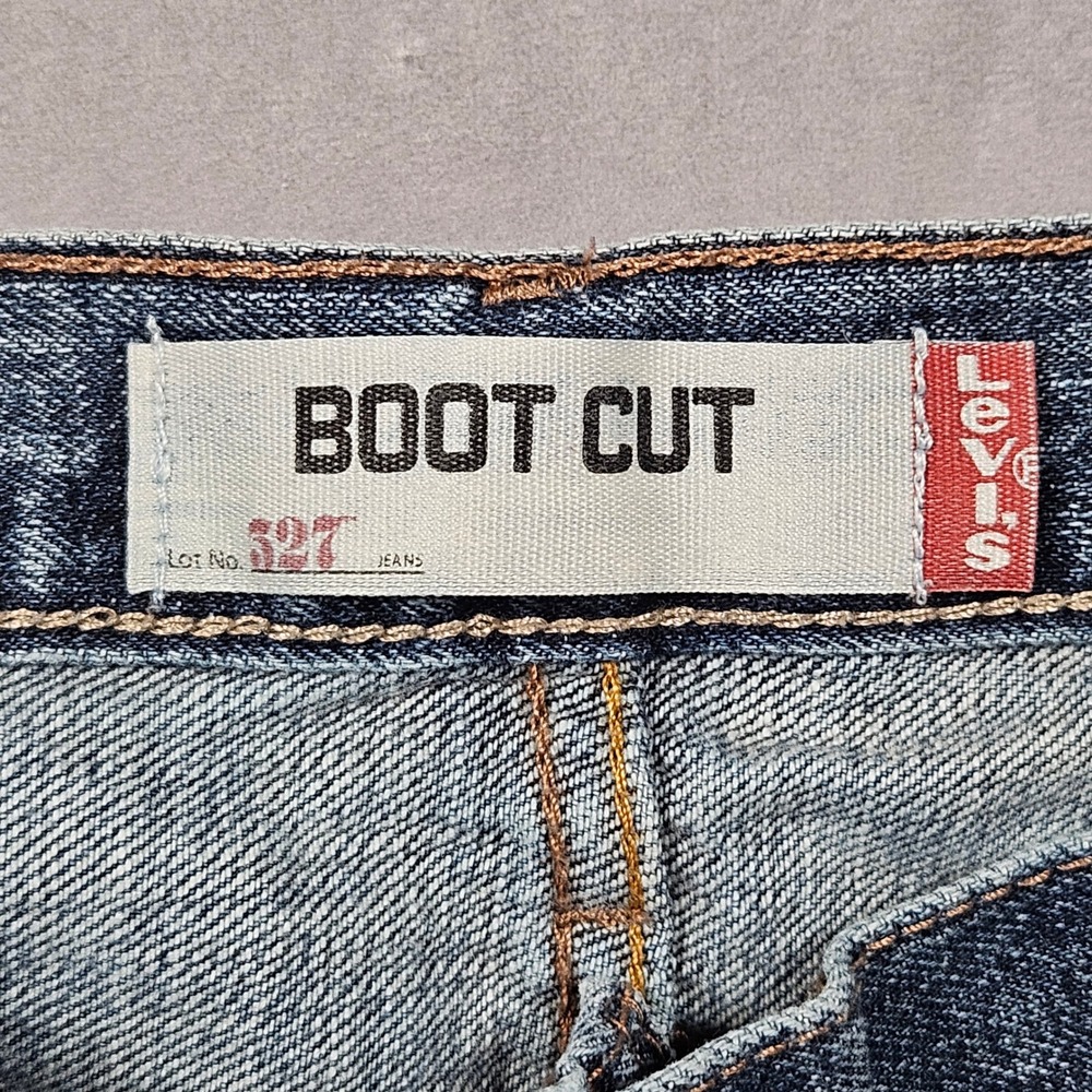Levi's 527 Bootcut Jeans Mens 36x32 (Actual 38x32) Blue Slim Fit Denim Low Rise - Picture 5 of 16